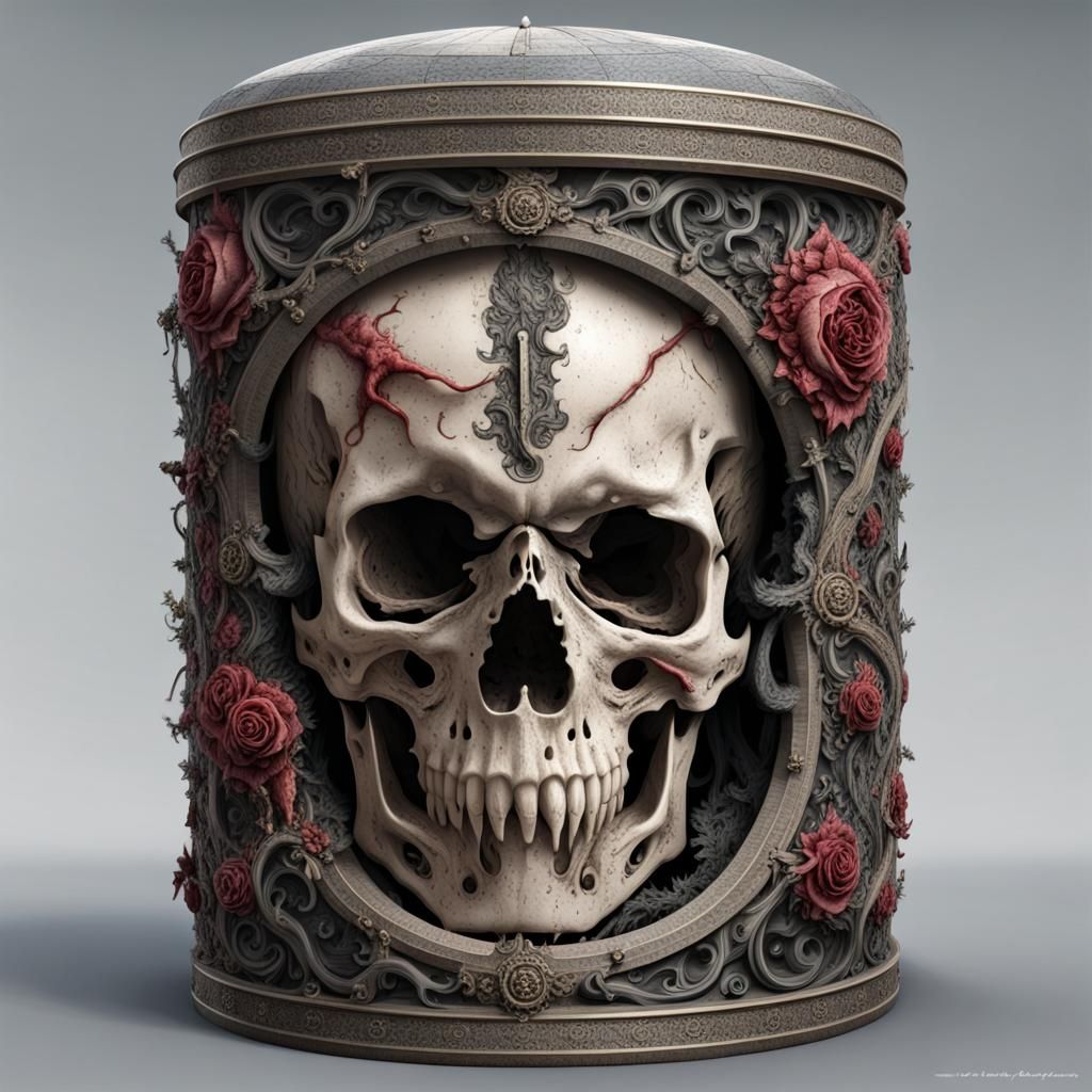 Detailed Cylinder of Death Illustration