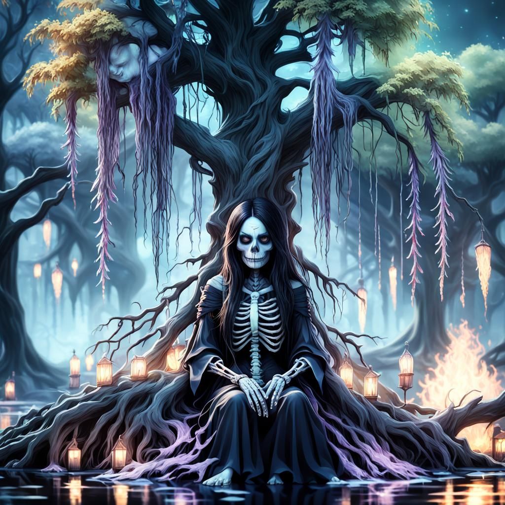 under a dead willow tree