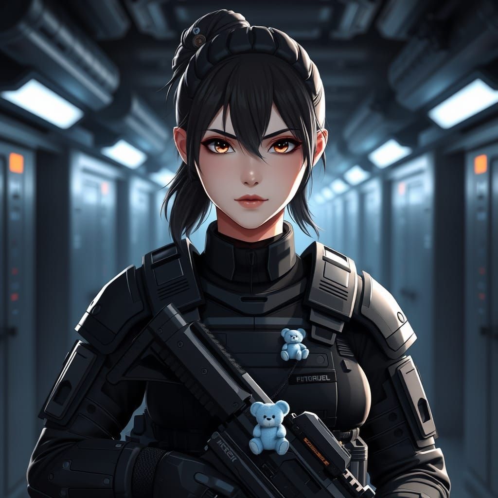 Anime Style MTF Specialist in High-Tech Facility