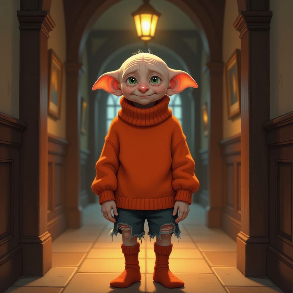 Dobby the House Elf at Hogwarts