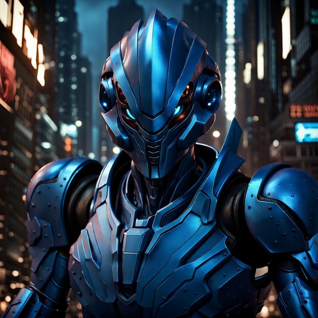 Guyver Unit in Abandoned City: Cinematic Realism