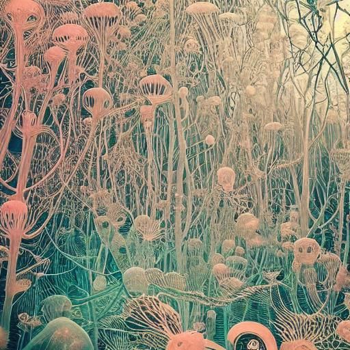 Chilling Fairytale Simulation with Rich Colors and Carvings