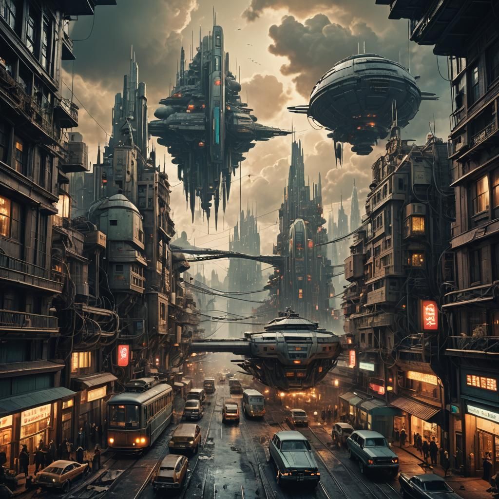 Vintage Futures: Epic Cinematic Digital Matte Painting