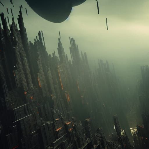 Surreal Sky Nails: Detailed Fantasy Concept Art