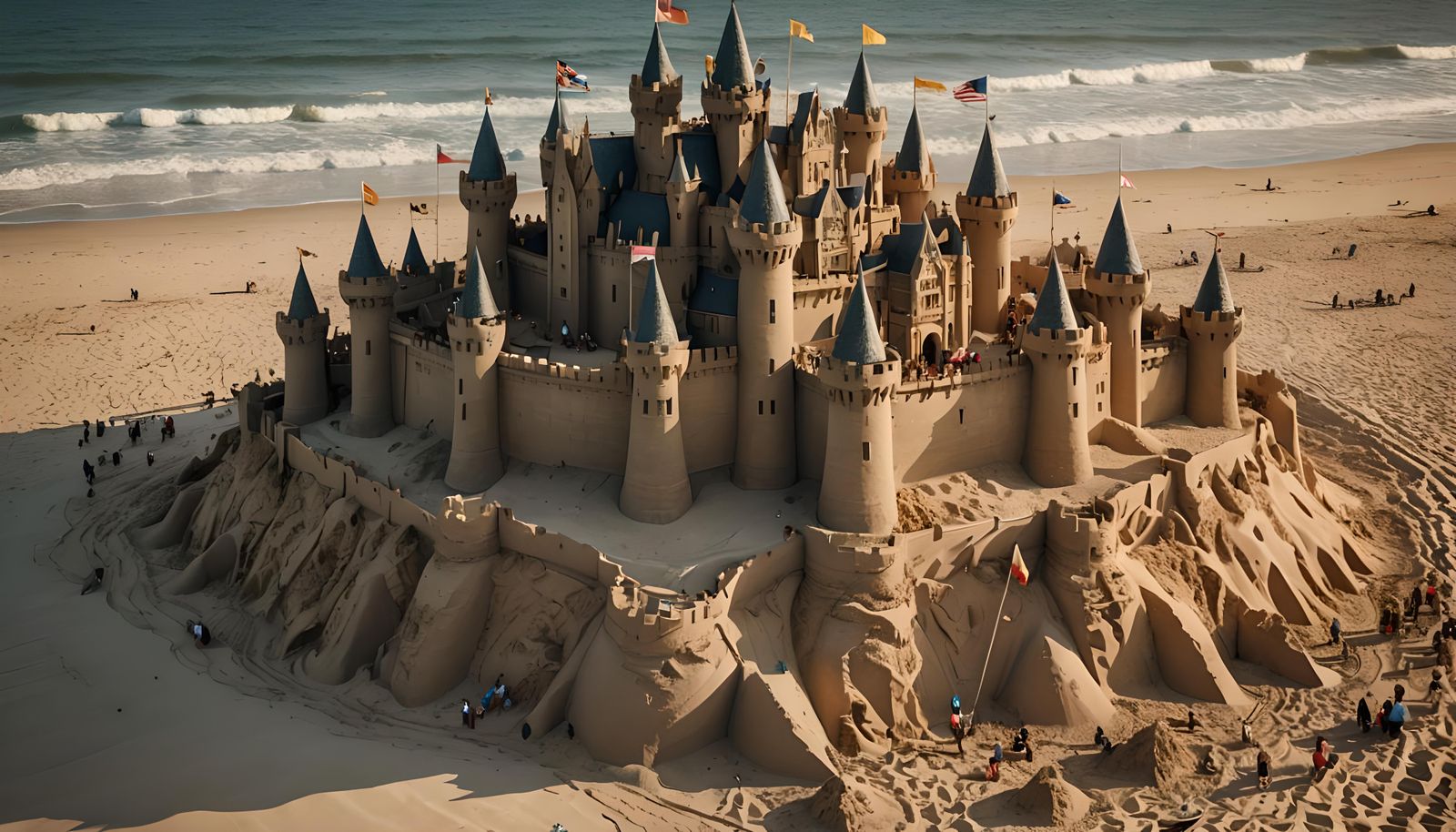 Detailed Sandcastle Fit for a Beach Kingdom