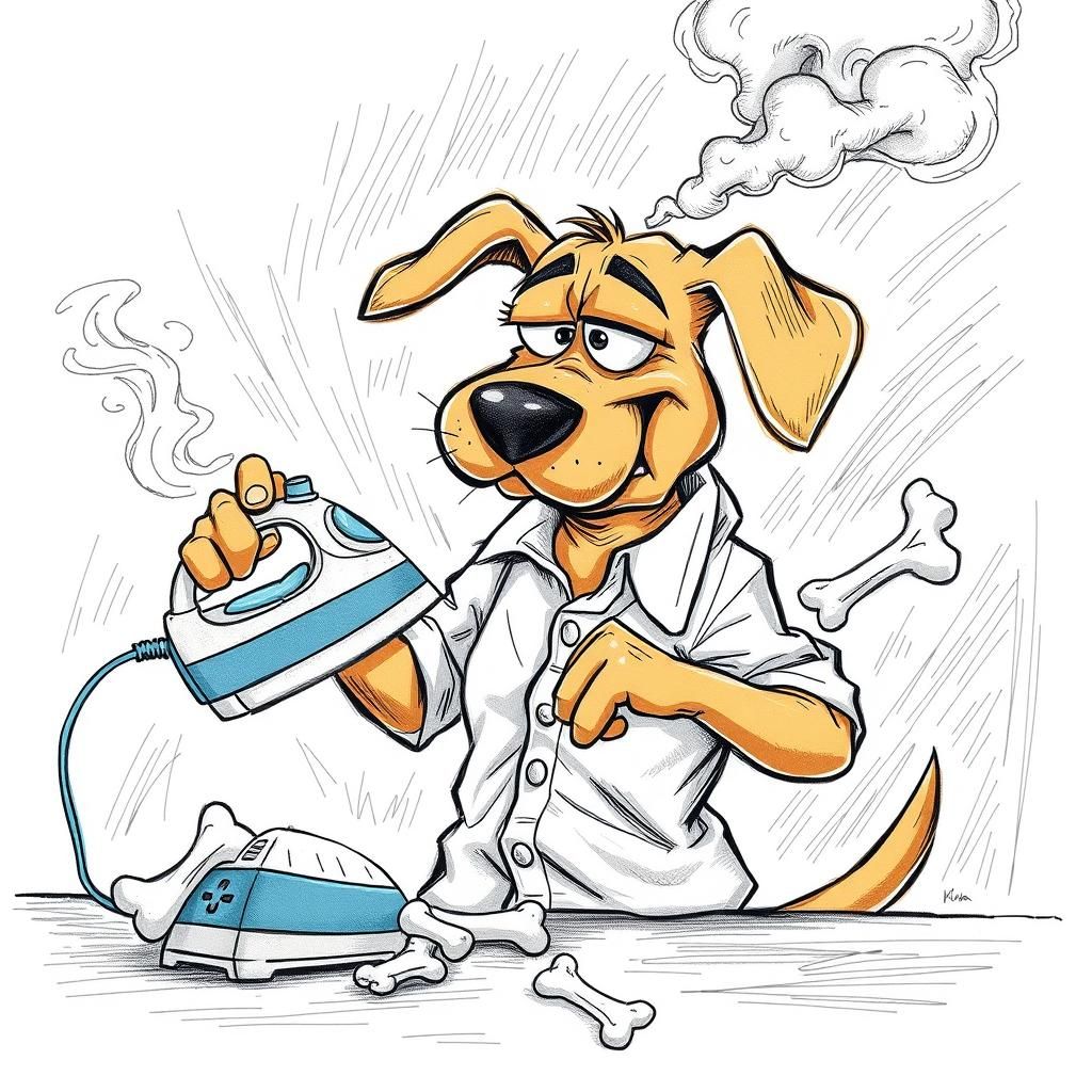 Pif the Dog Irons Bone-Shaped Shirt in Arnal Style