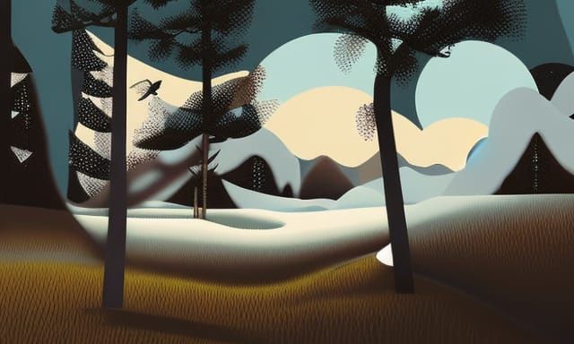 Misty Dreamscape: Gothic Baroque Expressionism