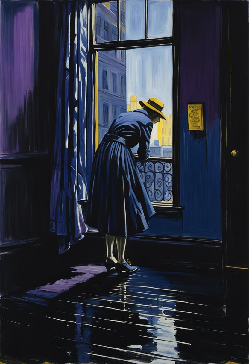 Trauma in Art Brut Style with Deep Colors