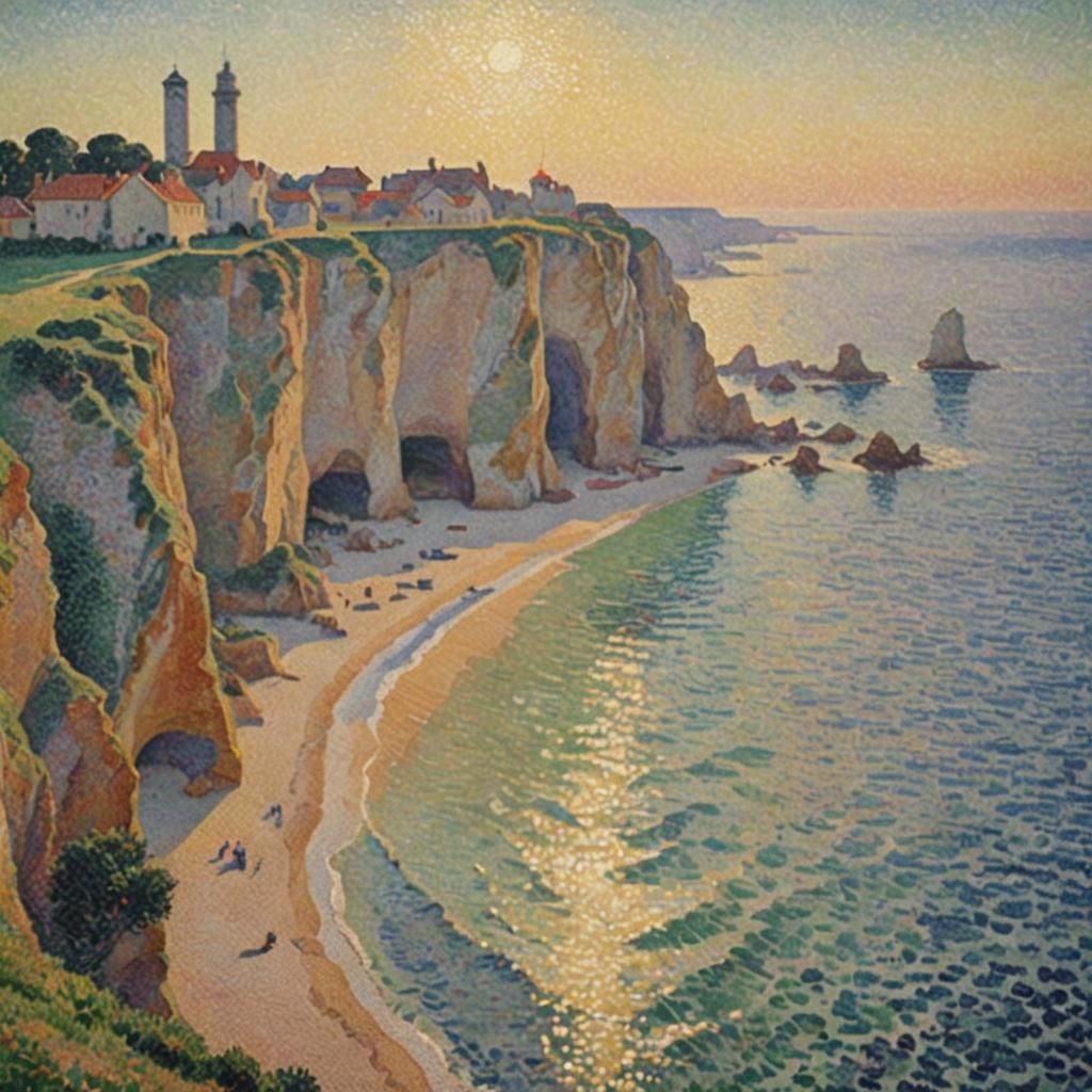 LE BEC DU HOC in Pointillism Style