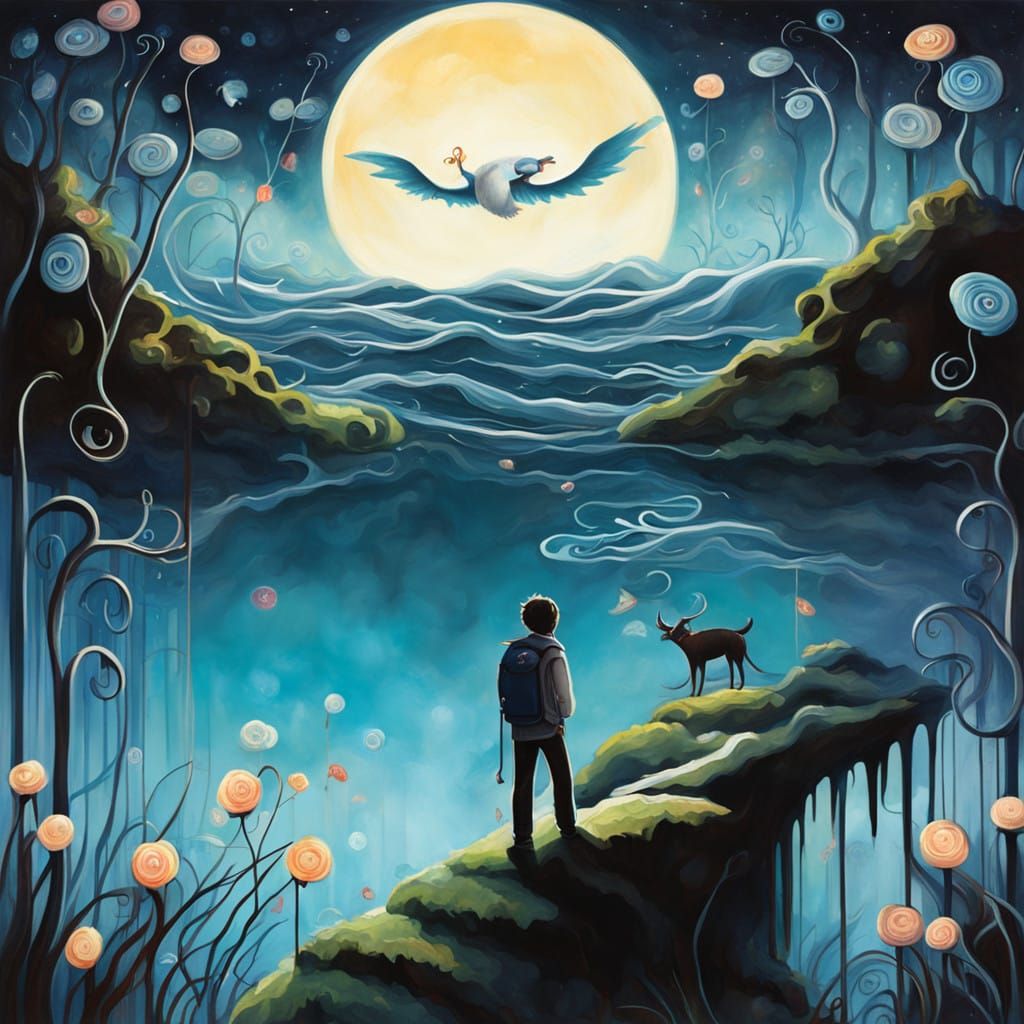 Surreal Cityscapes in Vibrant Watercolor