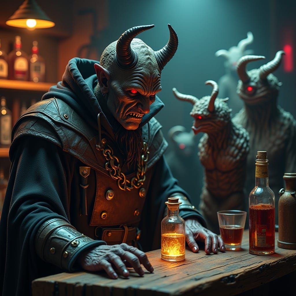 Dark Sorcerer Presents Epic Power Amulet in a Surreal Dioram...