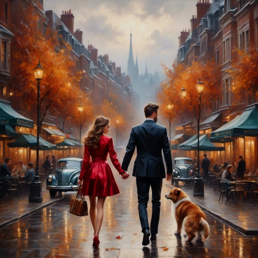 Lovers Walking Together: A Beautiful Flashback