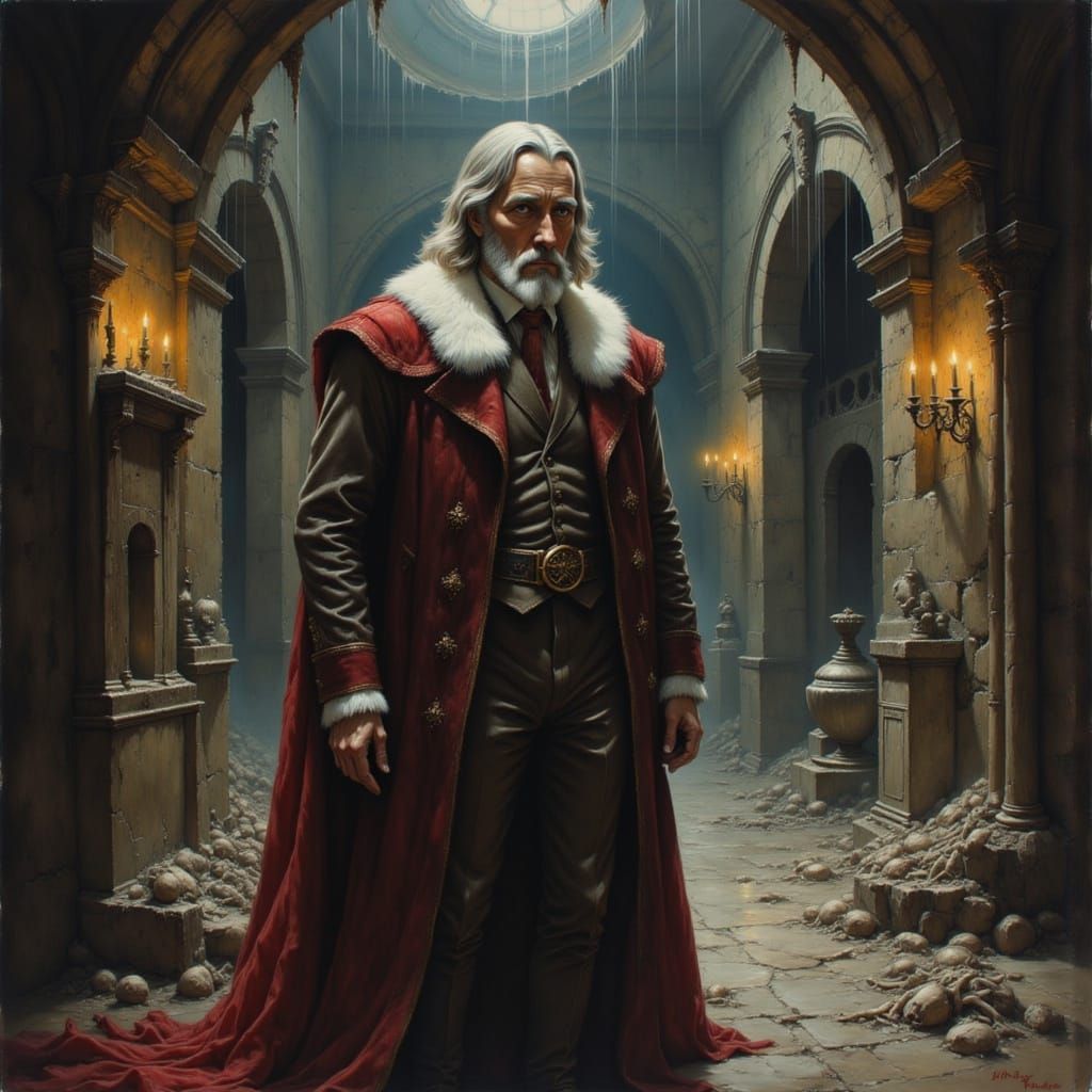 father Christmas in the Crypt <lora:Haunted and Tainted:1.0>...