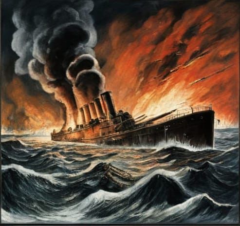 Sombre Naval Epic of War and Remembrance