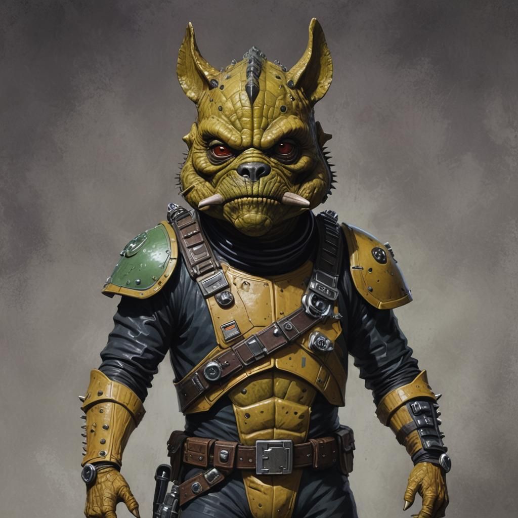 Sinister Space Pirate Hybrid Character