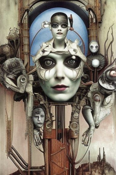 Post-Apocalyptic Wonderland in Art Nouveau Style