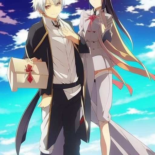 Anime Key Visual Art in Japanese Manga Style