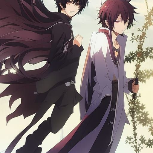 Anime Key Visual Inspired by Japanese Manga Art