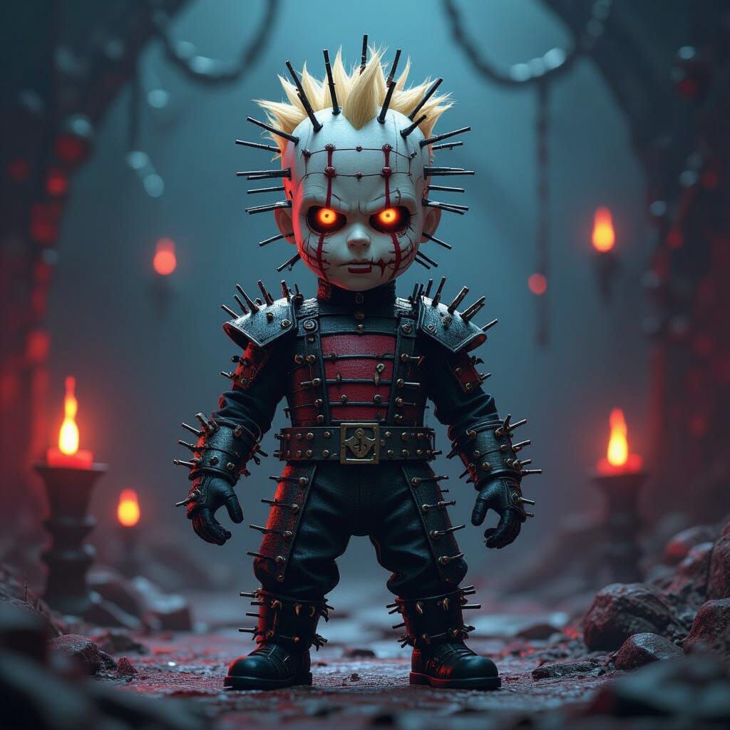 Hellraiser Pinhead as Bart Simpson in Mystical Realm