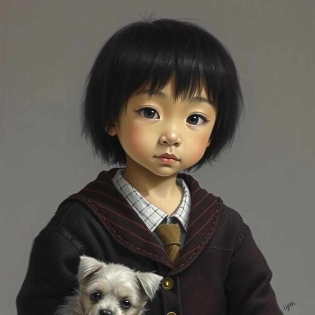 Boy and Puppy: A Tender Moment