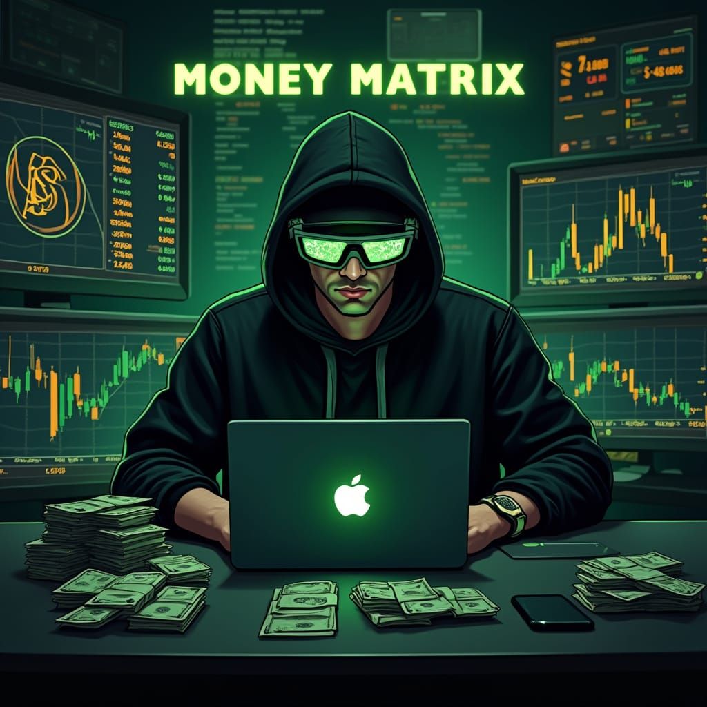 Cyberpunk Investor in Augmented Reality