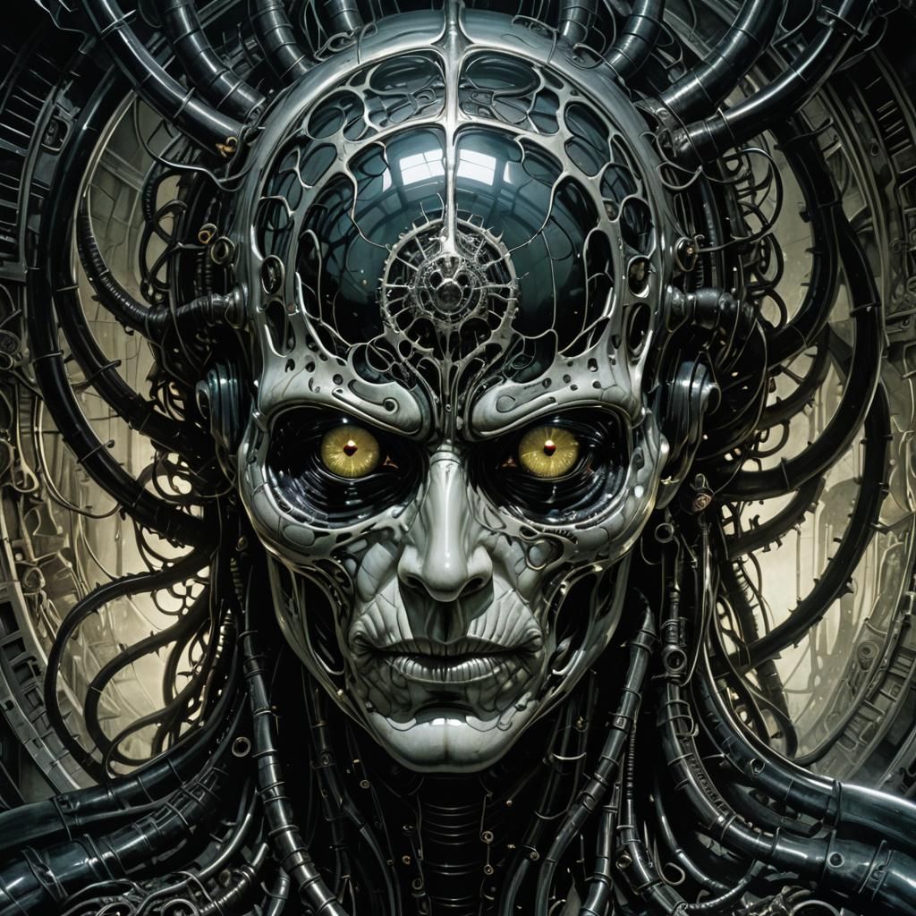 Glass Brain in Dark Fantasy Comic Art