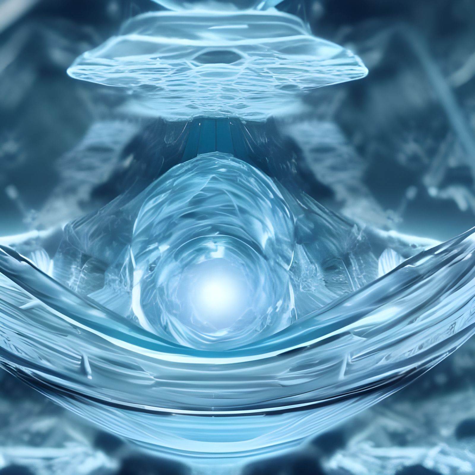 Quantum Singularity in Crystal Container