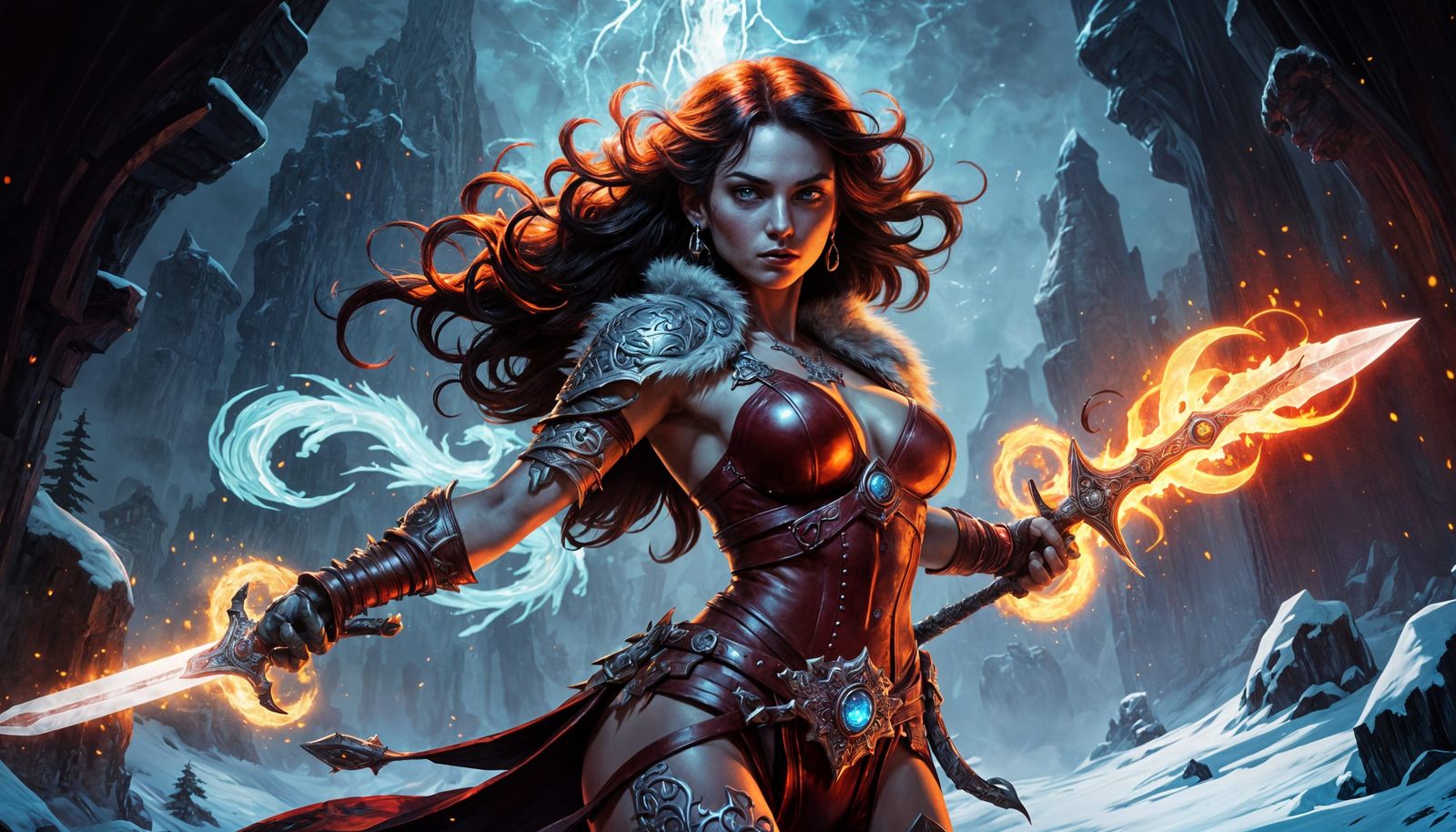 Ethereal Warrior in Dark Fantasy