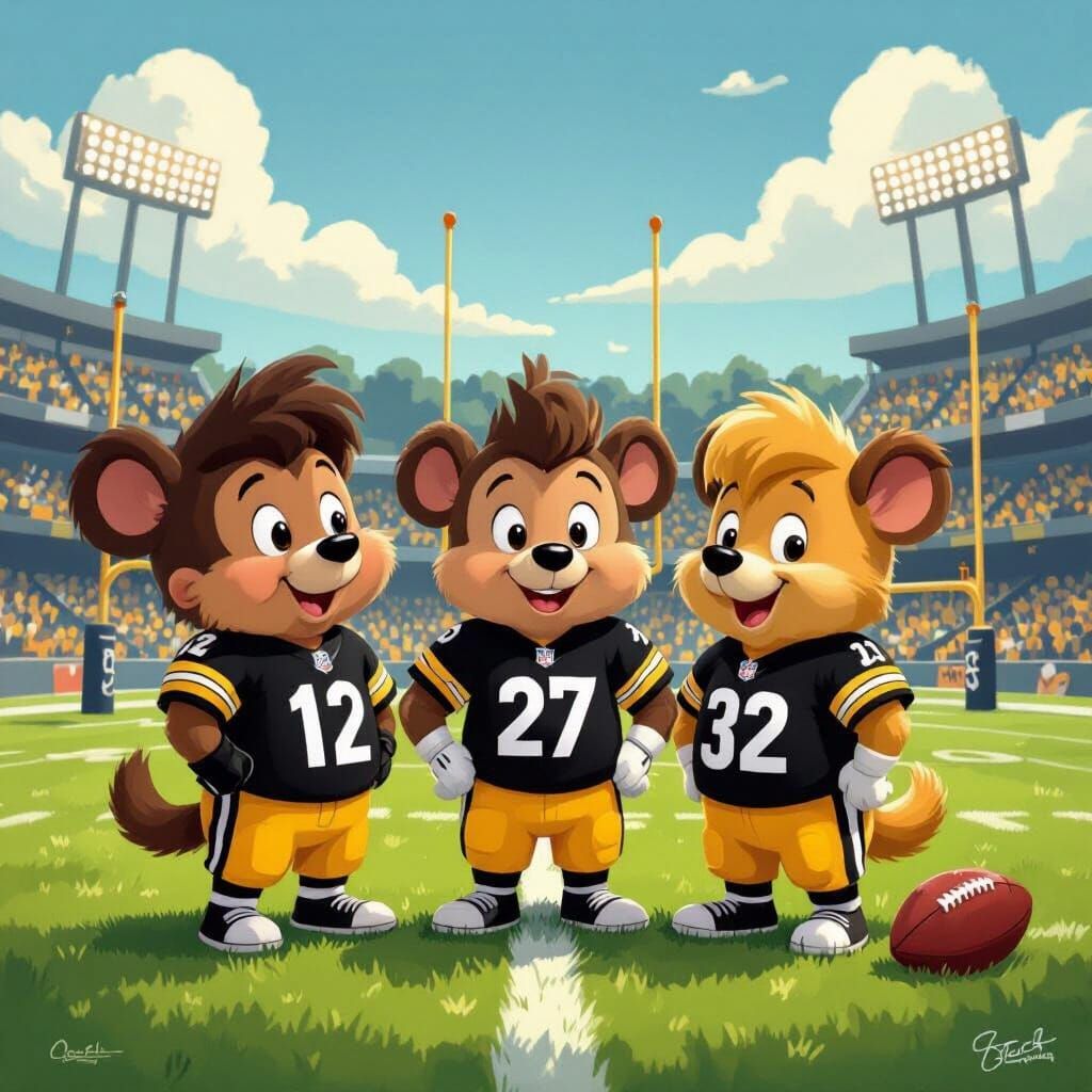 Alvin and the Chipmunks Play Football