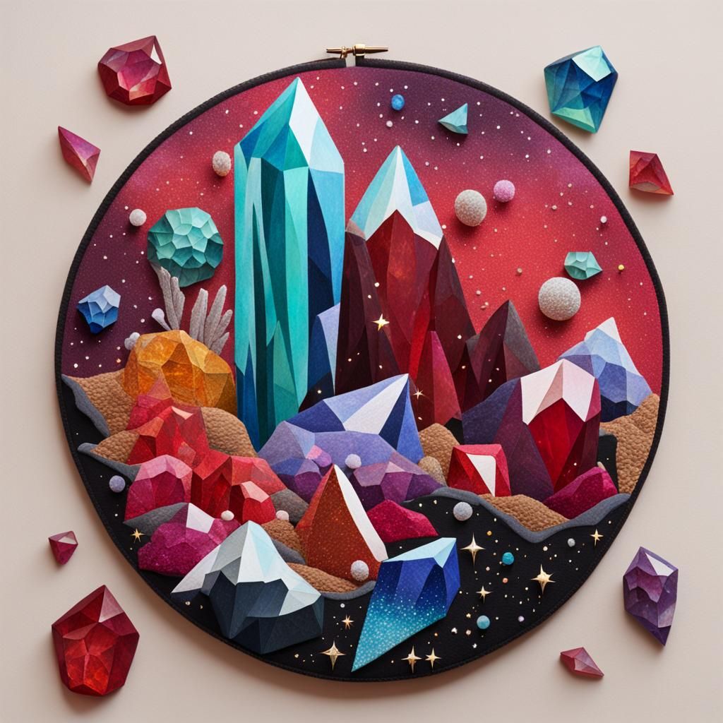 Geologist's Dream: Sparkling Crystals in Space