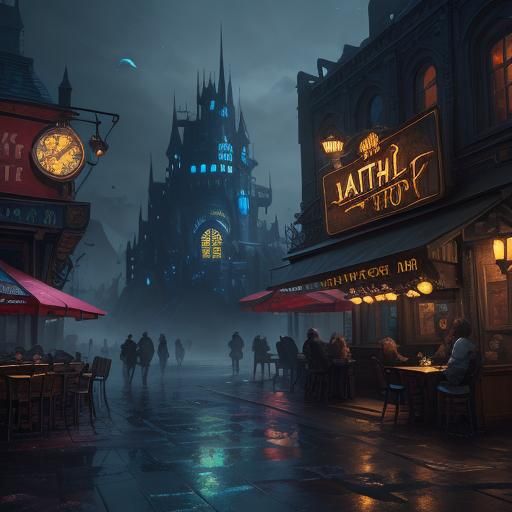Fantastical Matte Painting in Deep Color