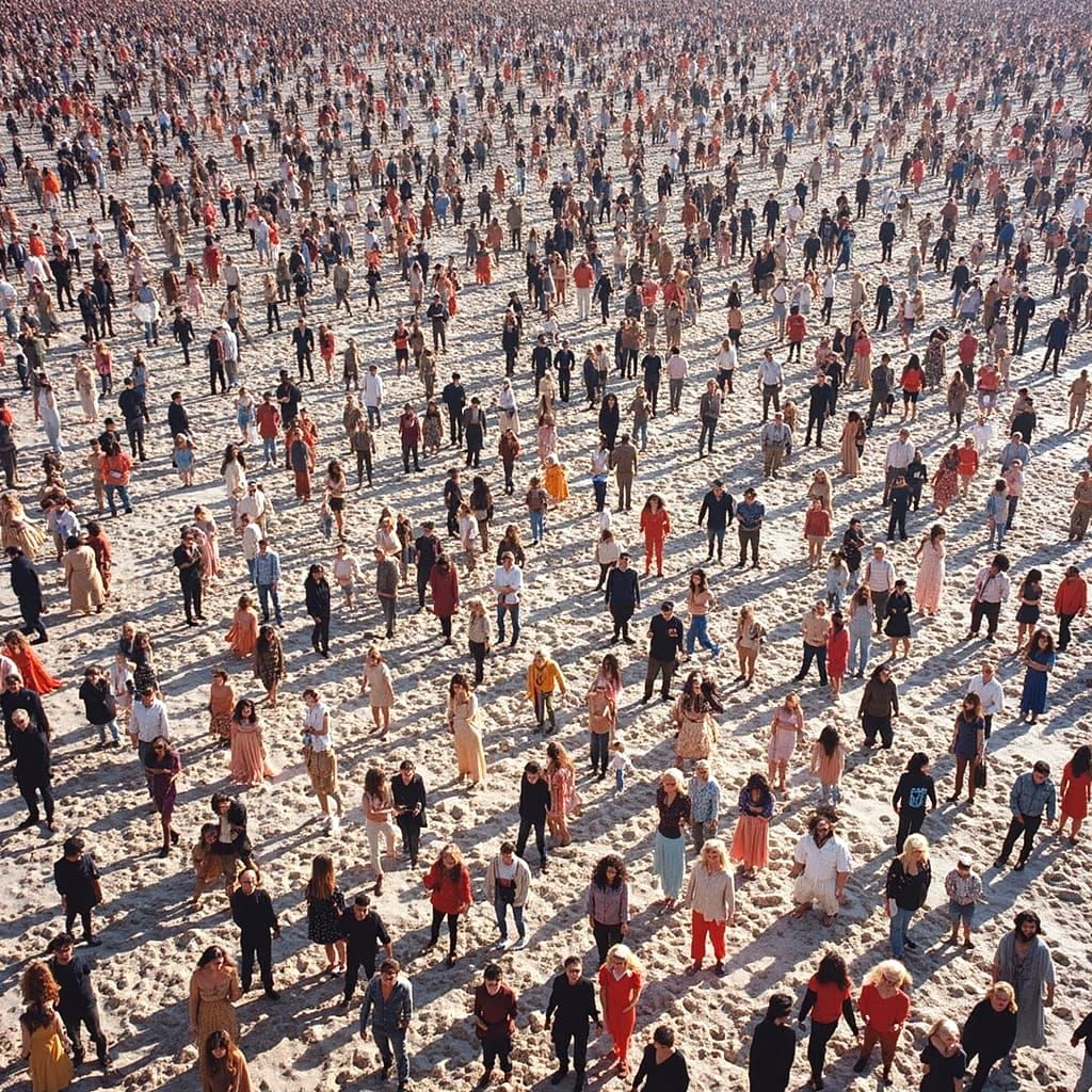 Desert Reflection: A Hyperrealistic Mashup Masterpiece