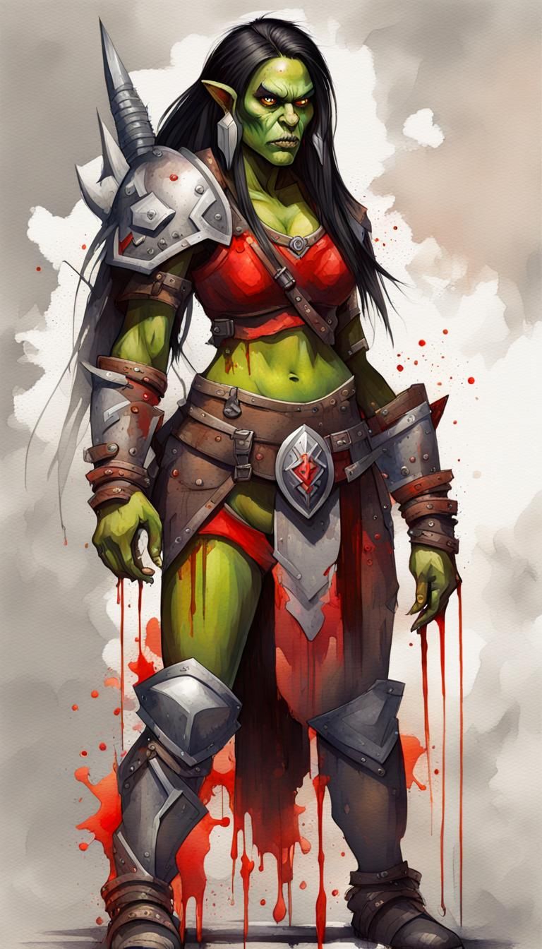 Female Orc Warrior.