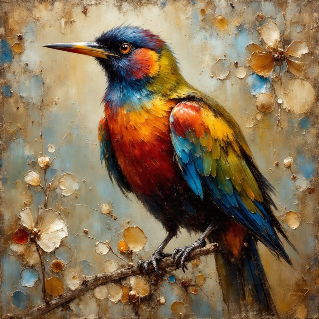 Exotic Aviatrix in the Style of Vermeer