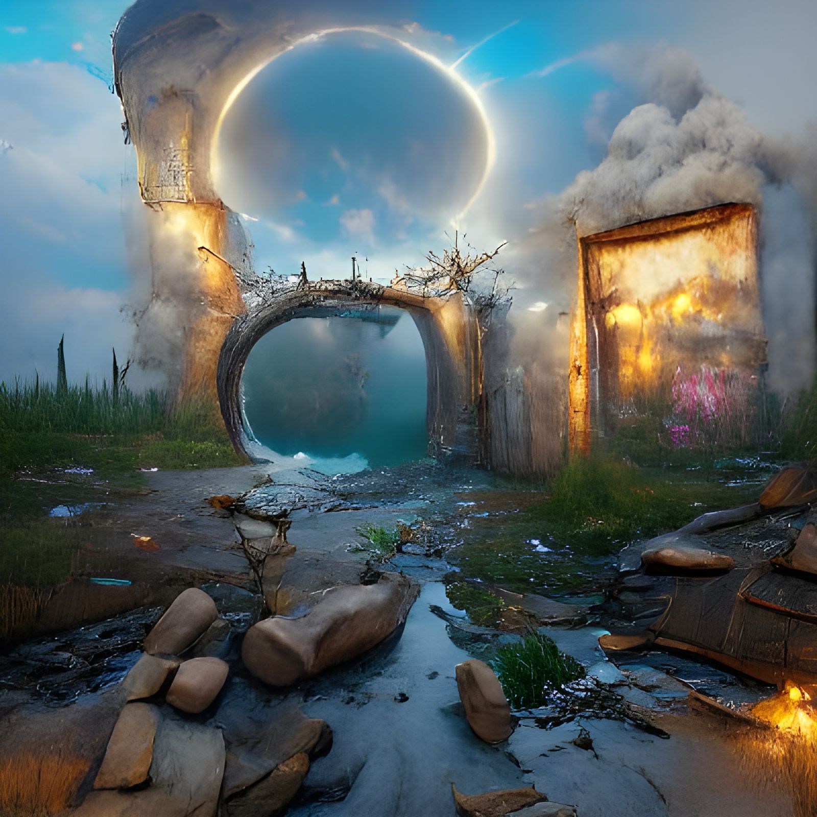 Fantasy Portal Opens in Apocalyptic World