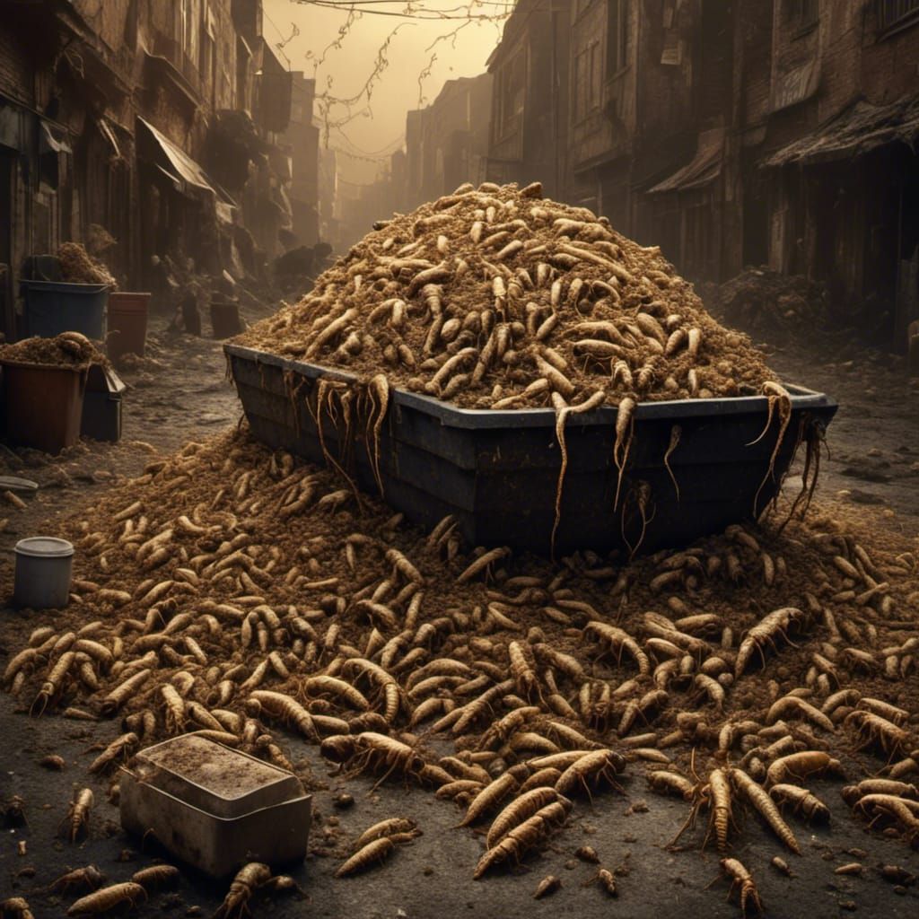 Maggot Infestation: Lovecraftian Horror Scene