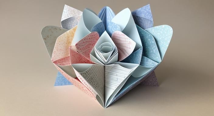 Origami Papercraft Map of the United States