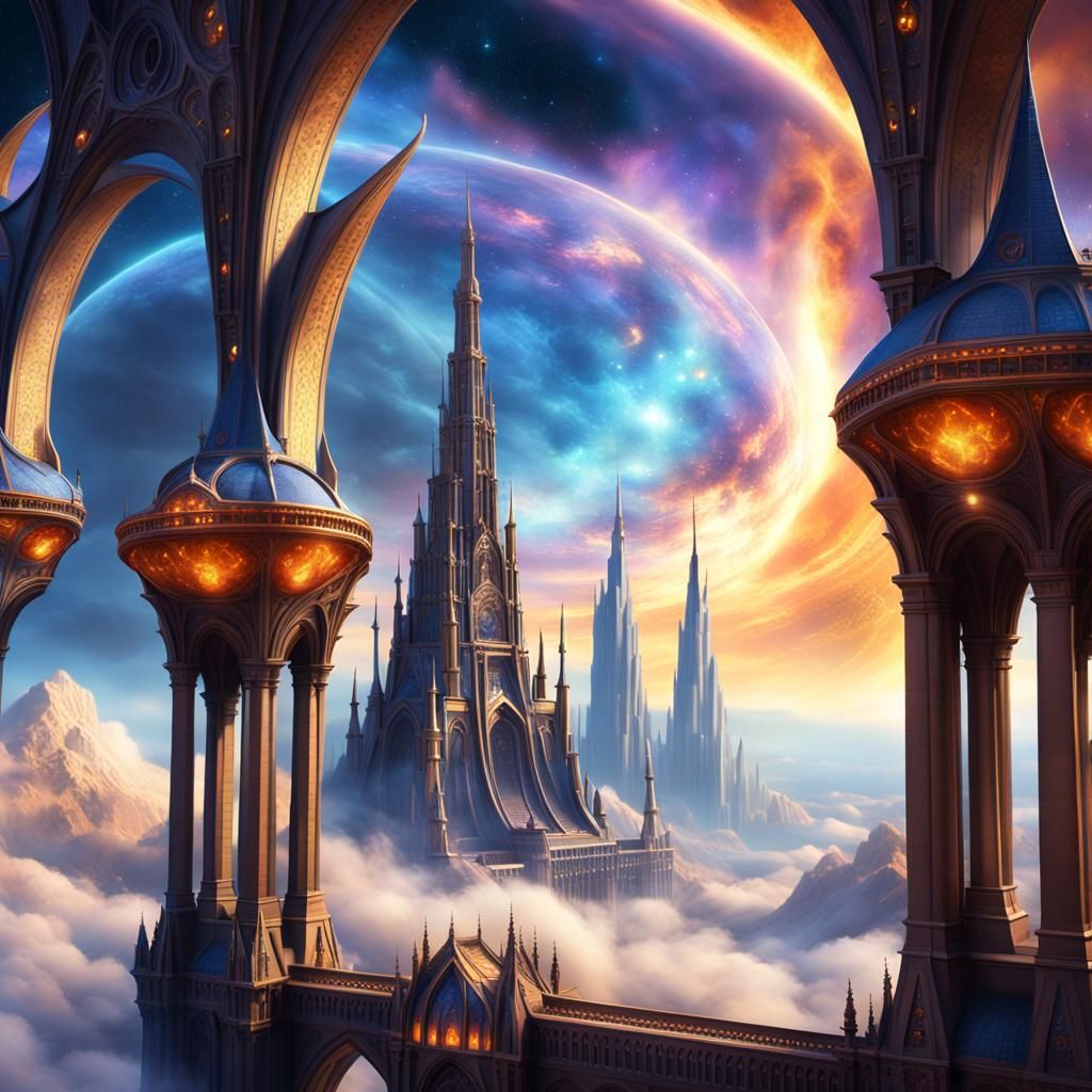 Floating City in the Sky: Matte Painting