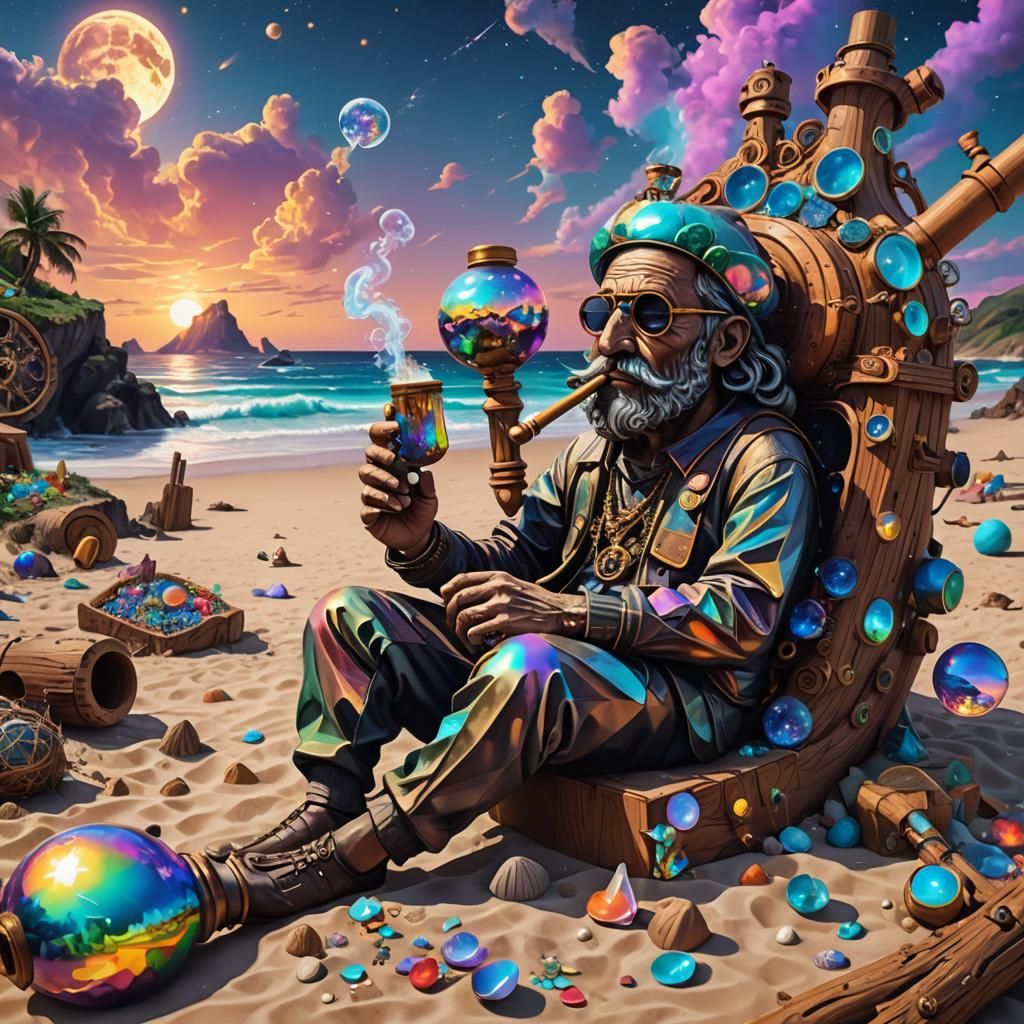 Cosmic Blobalyte Blends In on Busy Beach