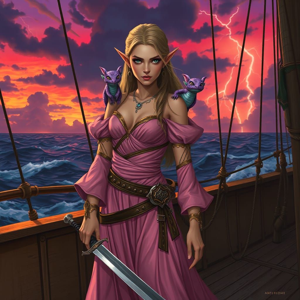 The Sovereign Sea Siren: Captivating Tales of a High Elf Pirate Queen