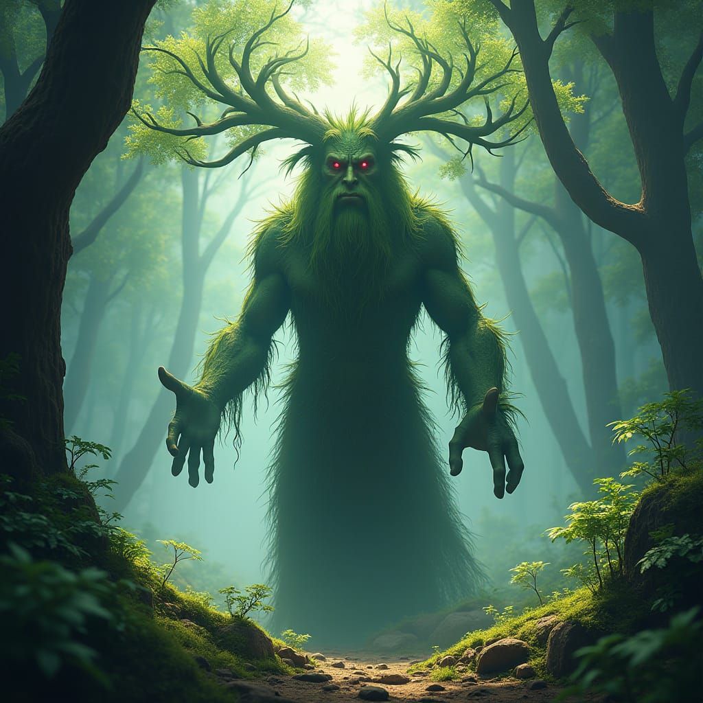 Majestic Ancient Ent in Mystical Forest