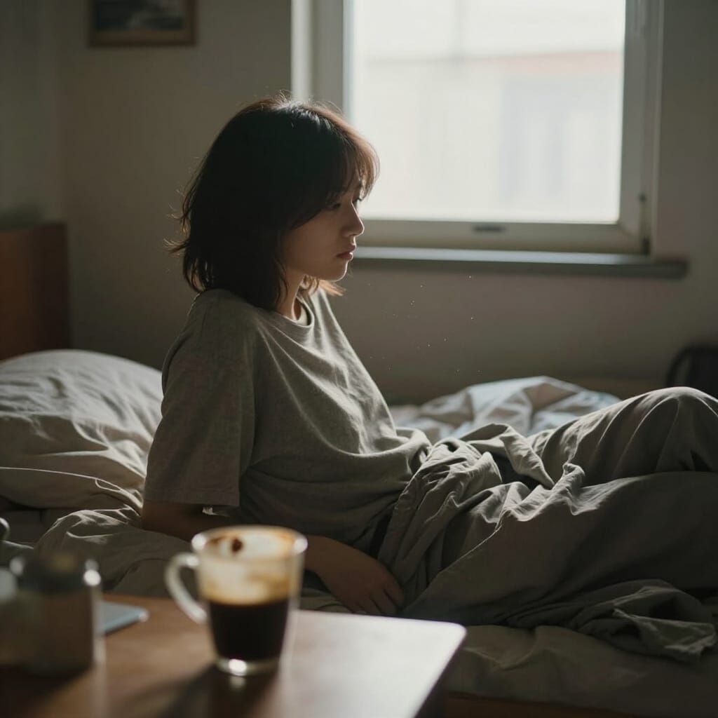 Introspective Moment in Soft Natural Light