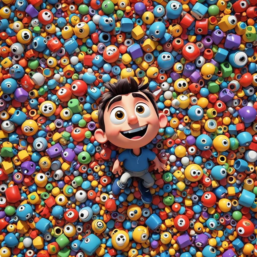 Cartoon Character Mots in Animated 3D Scene