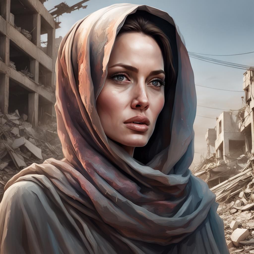 Portrait in Rubble: Concept Art by Rutkowski