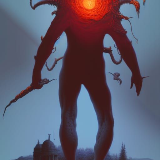 Giant Killer: A Biopunk Digital Illustration