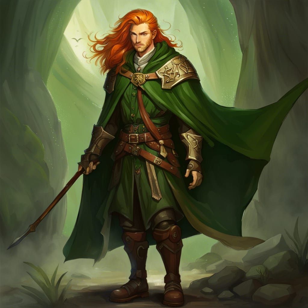 Celtic Alchemist Mercenary with Ginger Hair