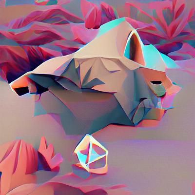 AI Realization of a Low Poly Image
