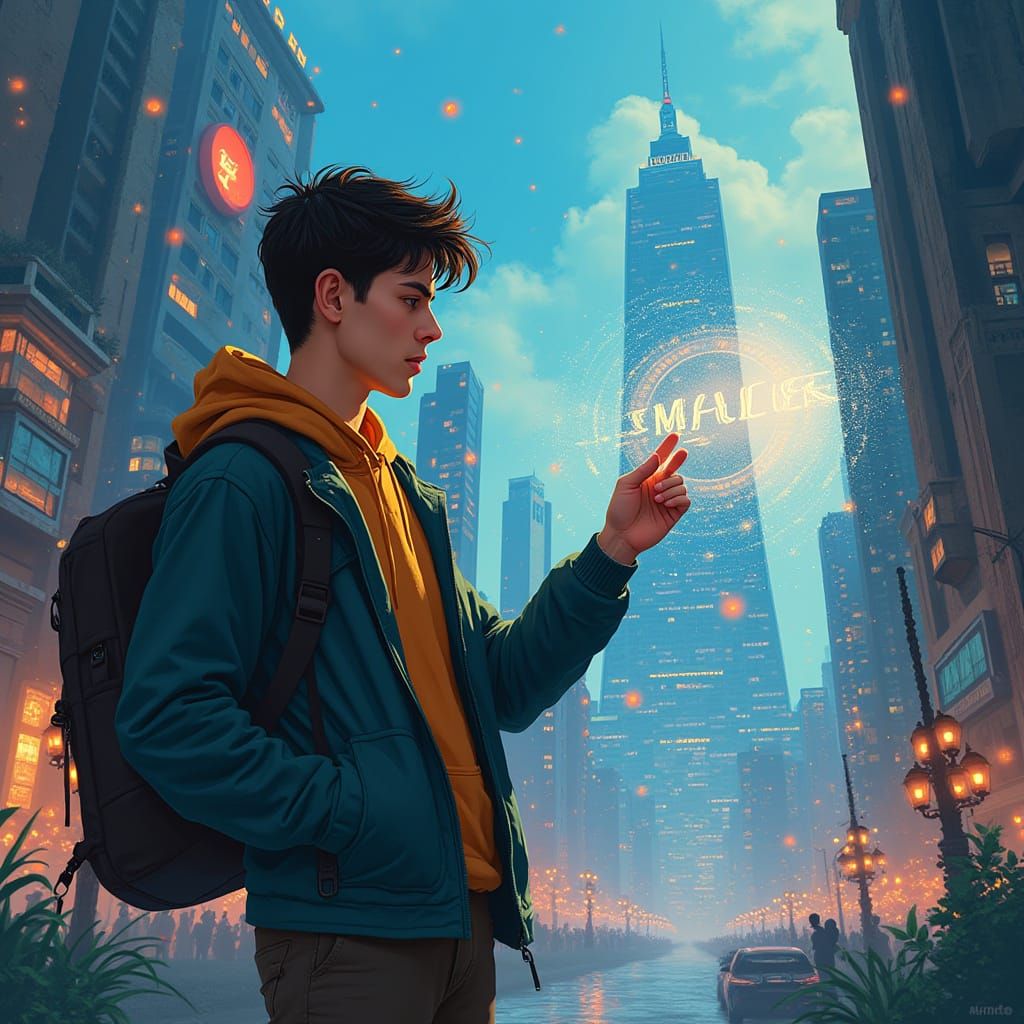 Iranian Student and Holographic Stock Market in Semi-Anime S...