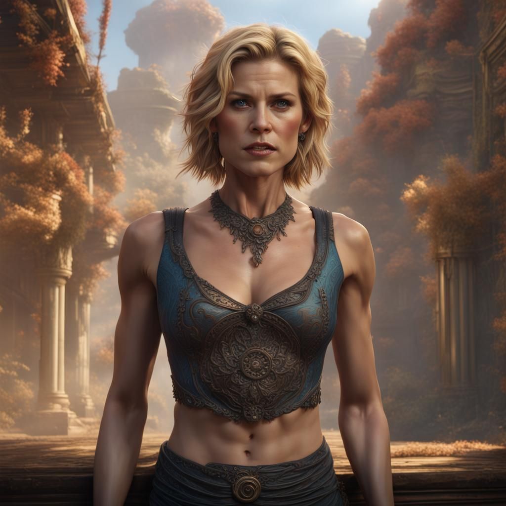 Julie Bowen in Detailed Matte Painting Style