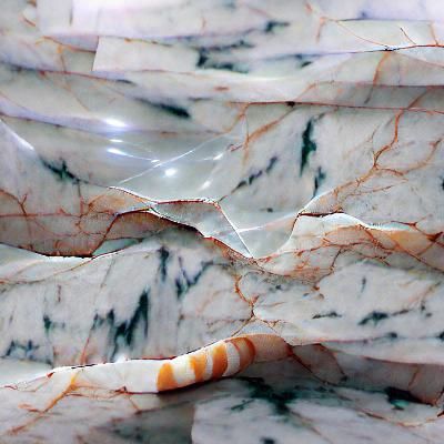 Close-up of a Colorful Marble